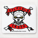 Oil Field Trash Skull Mouse Mat mousepads by boozykelly Oil Field Trash Skull Mouse Mat mousepads