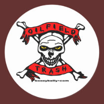 Oil Field Trash Skull Sticker,Oil,Roughneck stickers