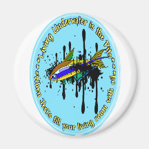 Oil Jerks Refrigerator Magnet