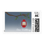Oil Lantern Outdoor / Camping Evening Wedding Postage Stamps