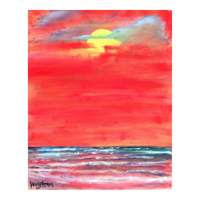 oil modern beach painting art print abstract by dereklovessheila