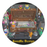 oil paint color sticker
