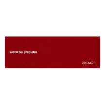 Oil Painted Looking Red Metal Texture Business Card