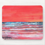 oil painting mouse pad modern abstract sun