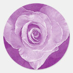 Oil Painting : Rosy Love Round Stickers