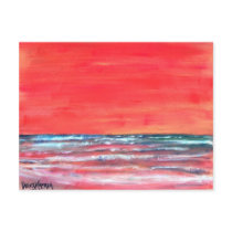 oil painting seascape modern art post card postcards