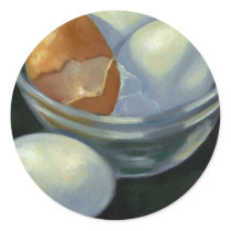 OIL PASTEL: EGGS IN BOWL: REALISM ART stickers by joyart OIL PASTEL: EGGS IN BOWL: REALISM ART stickers