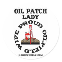 Oil Patch Lady,Proud Oilfield Wife,Sticker,Oil,Rig
