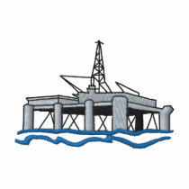 Oil Rig embroidered shirts by ZazzleEmbroidery Oil Rig embroidered shirts