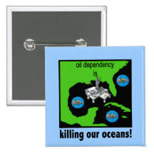 oil spill gulf of mexico pinback buttons