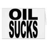 Oil Sucks cards