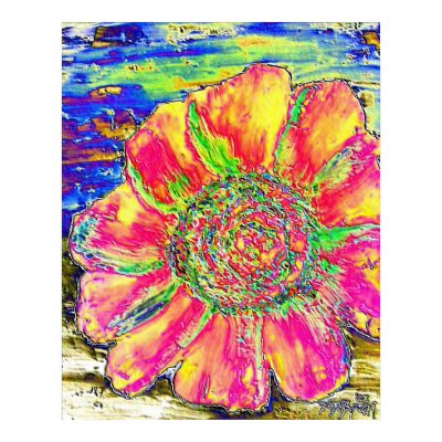 oil_sunflower_painting6 poster by dereklovessheila
