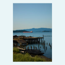 Oil Tanker & Broken Dock Print posters