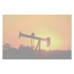 Oil well pump at sunset, Illinois, U.S.A. Stationery
