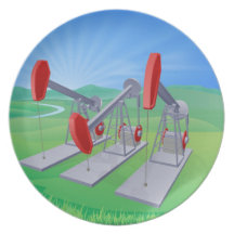 Oil well pumpjacks plate