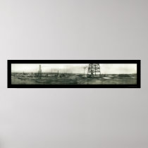Oil Workers Kern River Photo 1910 Posters