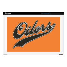 Oilers Script Skin For 17" Laptop