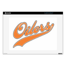 Oilers Script Skins For Laptops
