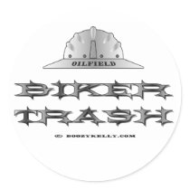 Oilfield Biker Trash, Oil Field Sticker