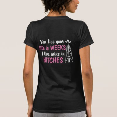 Oilfield | Offshore Hitches Girlfriend T Shirts