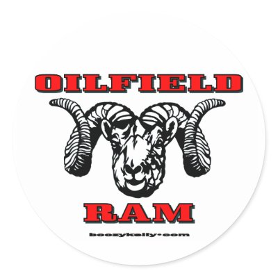 Oilfield Ram, Oil Field Sticker by boozykelly