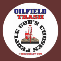 Oilfield Trash God's Chosen People,Sticker,Oil stickers