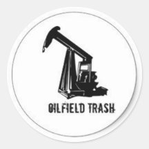 Oilfield Trash hard hat sticker