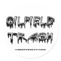 OilField Trash, OilField Sticker, Hard Hat Sticker