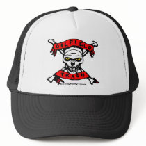 Oilfield Trash Skull Design Hat by boozykelly Oilfield Trash Skull Design Hat