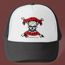 Oilfield Trash Skull Design Hat by boozykelly Oilfield Trash Skull Design Hat