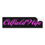 Oilfield Wife bumper stickers