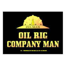 Oilman,Oil Rig Company Man,Business Cards