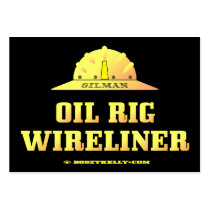 Oilman,Oil Rig Wireliner,Business Cards