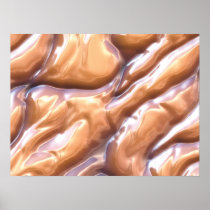 Oily Chocolate Abstract Poster posters
