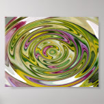 "Oily Glass" Abstract Poster posters