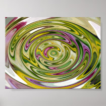 "Oily Glass" Abstract Poster