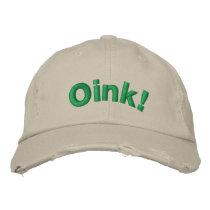 Oink! Embroidered Baseball Cap