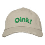 Oink! Embroidered Baseball Cap
