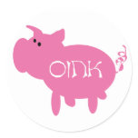 Oink Pink Pig Stickers