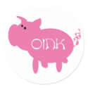 Oink Pink Pig stickers