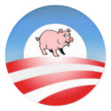 Oinkbama stickers by hklein1959 Oinkbama stickers