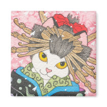 Oiran Kitty magnets