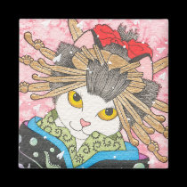 Oiran Kitty magnets