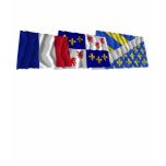 Oise, Picardie &amp; France flags T-shirts