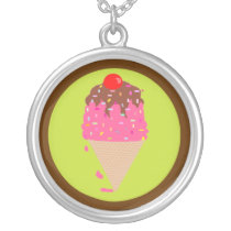 Oishi Ice cream cone Necklace necklaces