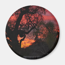 Ojai Sunset Fridge Magnets