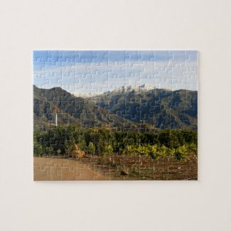 Ojai Valley With Snow puzzle
