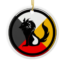Ojibway Dodem Ma' iingan ornaments