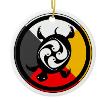 Ojibway Dodem Miskwaadesi ornaments