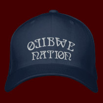 Ojibwe Embroidered Baseball Cap Ojibwe Nation Cap embroidered hats